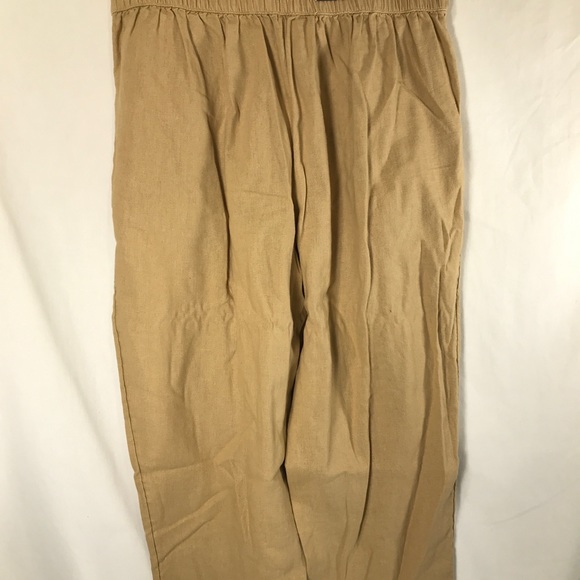 Who What Wear Mid Rise Ankle Tapered Trousers Tan Size Med Inseam 27 Women's NWT - Picture 7 of 8